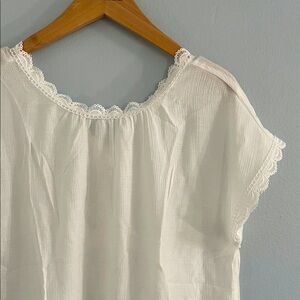 Bow Back Detail Lacy Blouse NWOT